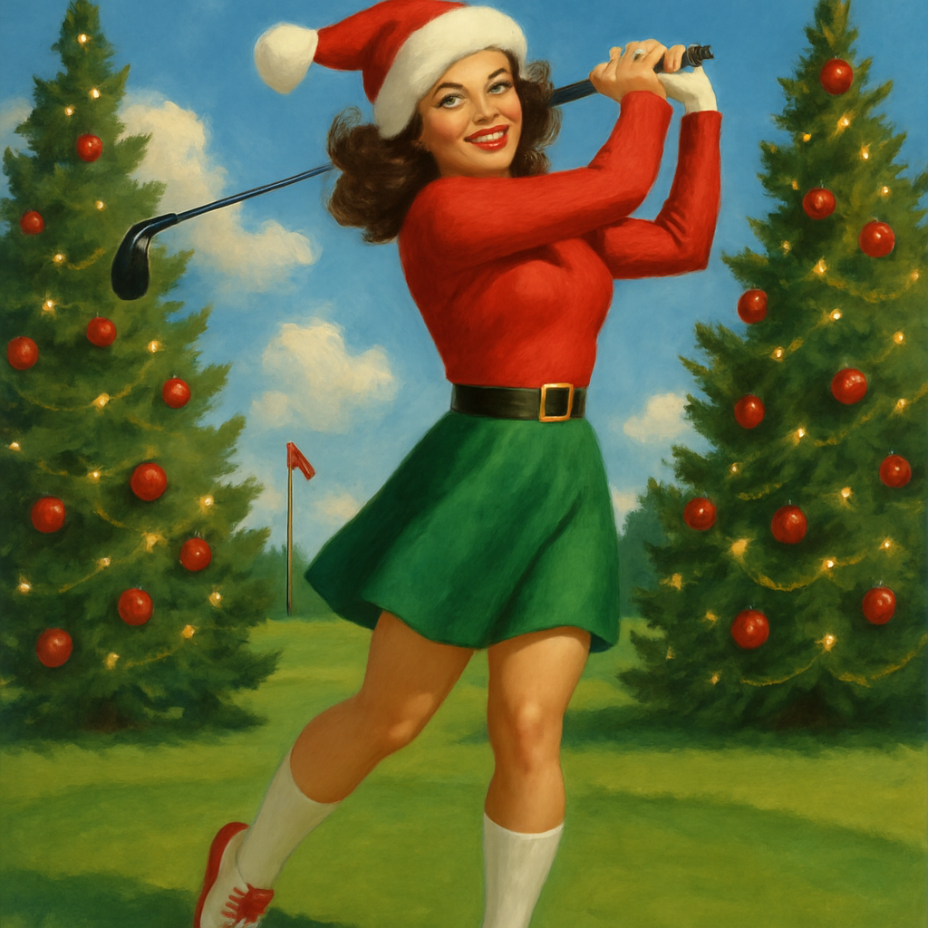 CHRISTMAS LADY GOLF