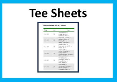 tee sheets widget